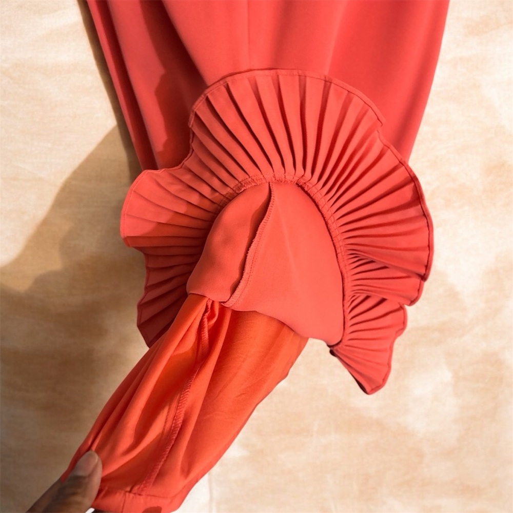 ALFANI Pleated Flounce Dress, Created for Macy's - Picture 6 of 8